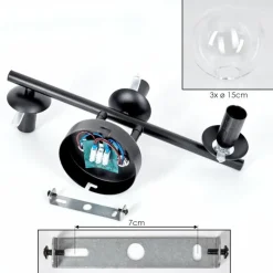 Gastor Plafonnier, Boule lumineuse Clair, 3 lumières