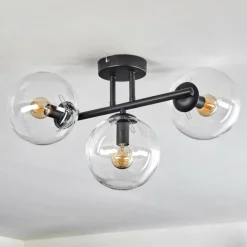 Gastor Plafonnier, Boule lumineuse Clair, 3 lumières