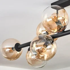 Gastor Plafonnier, Boule lumineuse Ambre, Clair, 10 lumières