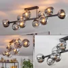 Gastor Plafonnier, Boule lumineuse Chrome, Clair, Fumé, 10 lumières
