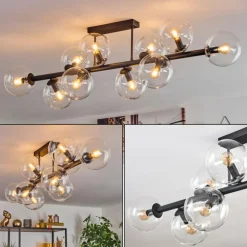 Gastor Plafonnier, Boule lumineuse Clair, 10 lumières