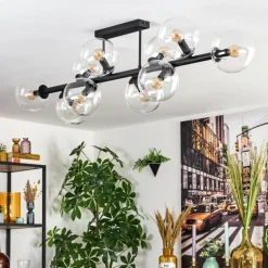 Gastor Plafonnier, Boule lumineuse Clair, 10 lumières