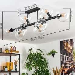 Gastor Plafonnier, Boule lumineuse Clair, 10 lumières