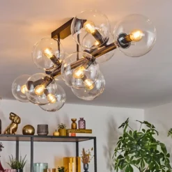 Gastor Plafonnier, Boule lumineuse Clair, 10 lumières