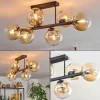 Gastor Plafonnier, Boule lumineuse Ambre, Clair, 6 lumières