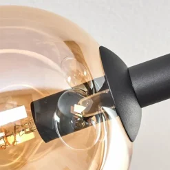 Gastor Plafonnier, Boule lumineuse Ambre, Clair, 6 lumières