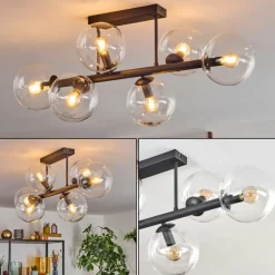 Gastor Plafonnier, Boule lumineuse Clair, 6 lumières
