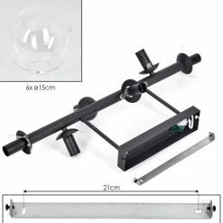 Gastor Plafonnier, Boule lumineuse Clair, 6 lumières