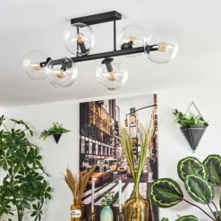 Gastor Plafonnier, Boule lumineuse Clair, 6 lumières