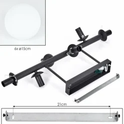 Gastor Plafonnier, Boule lumineuse Blanc, 6 lumières
