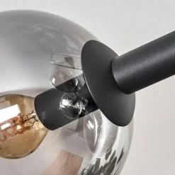 Gastor Plafonnier, Boule lumineuse Clair, Fumé, 8 lumières