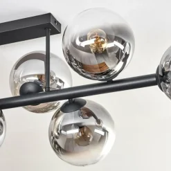 Gastor Plafonnier, Boule lumineuse Clair, Fumé, 8 lumières