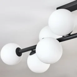 Gastor Plafonnier, Boule lumineuse Blanc, 10 lumières