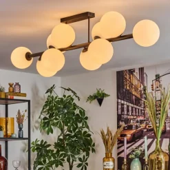 Gastor Plafonnier, Boule lumineuse Blanc, 10 lumières