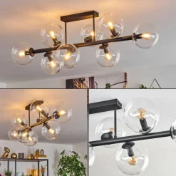 Gastor Plafonnier, Boule lumineuse Clair, 8 lumières