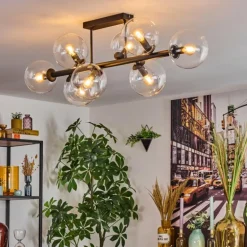 Gastor Plafonnier, Boule lumineuse Clair, 8 lumières