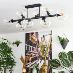 Gastor Plafonnier, Boule lumineuse Clair, 8 lumières