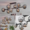 Gastor Plafonnier, Boule lumineuse Chrome, Fumé, 8 lumières