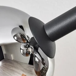 Gastor Plafonnier, Boule lumineuse Chrome, Fumé, 8 lumières