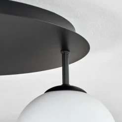 Gastor Plafonnier, Boule lumineuse 45 cm Blanc, 5 lumières