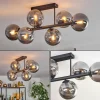 Gastor Plafonnier, Boule lumineuse Fumé, 6 lumières