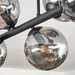 Gastor Plafonnier, Boule lumineuse Fumé, 6 lumières