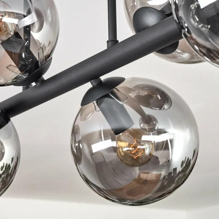 Gastor Plafonnier, Boule lumineuse Fumé, 6 lumières