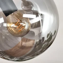 Gastor Plafonnier, Boule lumineuse Fumé, 6 lumières