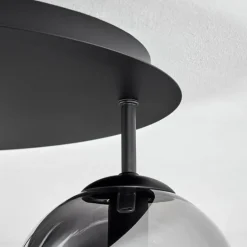 Gastor Plafonnier, Boule lumineuse 45 cm Clair, Fumé, 5 lumières