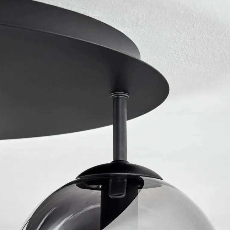 Gastor Plafonnier, Boule lumineuse 45 cm Clair, Fumé, 5 lumières