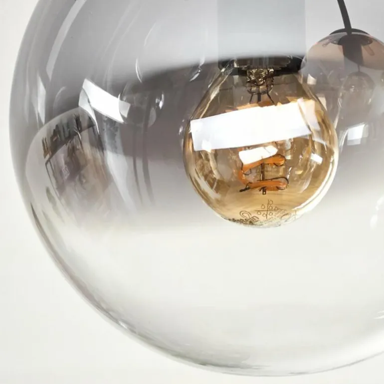 Gastor Plafonnier, Boule lumineuse 45 cm Ambre, Clair, Fumé, 5 lumières