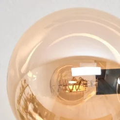 Gastor Plafonnier, Boule lumineuse Ambre, 6 lumières