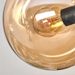 Gastor Plafonnier, Boule lumineuse Ambre, 8 lumières