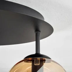 Gastor Plafonnier, Boule lumineuse 45 cm Ambre, Clair, 5 lumières