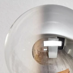 Gastor Plafonnier, Boule lumineuse Chrome, Clair, Fumé, 8 lumières