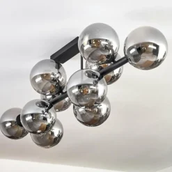 Gastor Plafonnier, Boule lumineuse Fumé, 10 lumières