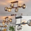Gastor Plafonnier, Boule lumineuse Ambre, Clair, Fumé, 6 lumières