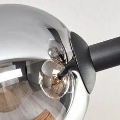 Gastor Plafonnier, Boule lumineuse Ambre, Clair, Fumé, 6 lumières