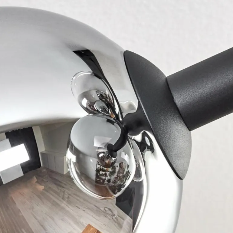 Gastor Plafonnier, Boule lumineuse Chrome, Clair, Fumé, 6 lumières