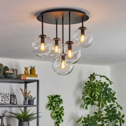 Gastor Plafonnier, Boule lumineuse 45 cm Clair, 5 lumières