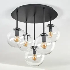 Gastor Plafonnier, Boule lumineuse 45 cm Clair, 5 lumières