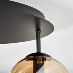 Gastor Plafonnier, Boule lumineuse 45 cm Ambre, Clair, Fumé, 5 lumières