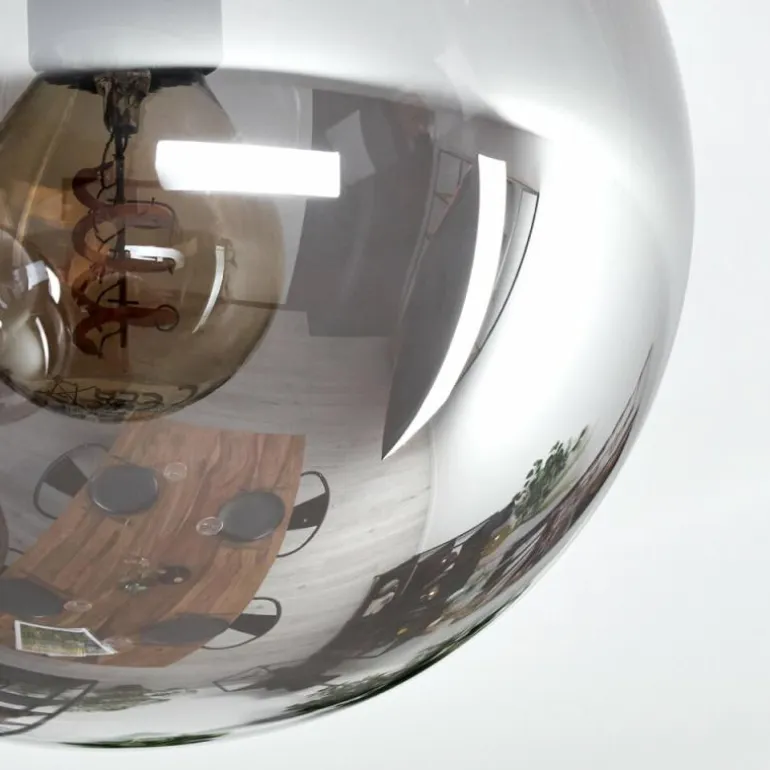 Gastor Plafonnier, Boule lumineuse 45 cm Fumé, 5 lumières