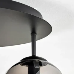 Gastor Plafonnier, Boule lumineuse 45 cm Fumé, 5 lumières