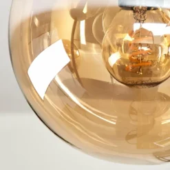 Gastor Plafonnier, Boule lumineuse 45 cm Ambre, 5 lumières