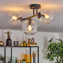 Gastor Plafonnier, Boule lumineuse Clair, 3 lumières