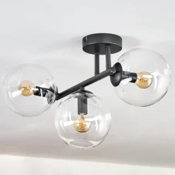 Gastor Plafonnier, Boule lumineuse Clair, 3 lumières