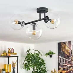 Gastor Plafonnier, Boule lumineuse Clair, 3 lumières