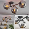 Gastor Plafonnier, Boule lumineuse Chrome, Fumé, 3 lumières