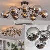 Gastor Plafonnier Chrome, Fumé, 12 lumières